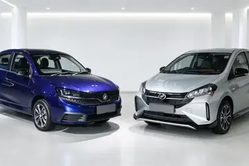Proton Saga Premium与Perodua Myvi 1.5 AV,RM9,910的差价,一台让你在高速上放松肩膀,一台让你在停车场少转两圈