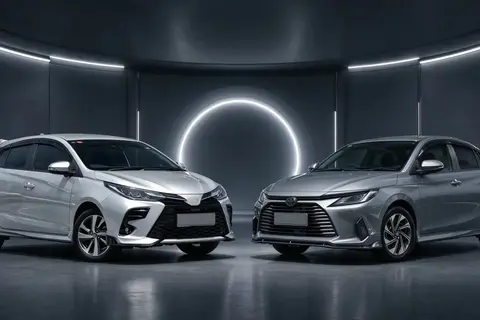 Toyota Vios对比Toyota Yaris:1.5E和1.5G,差一千块,一台能装,一台能钻
